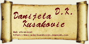 Danijela Kušaković vizit kartica